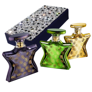 BOND NO. 9 LUXE TRIO OF OUDS IN SWAROVSKI JET & CRYSTAL